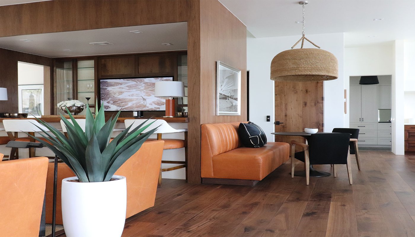 Family room showing home elevator