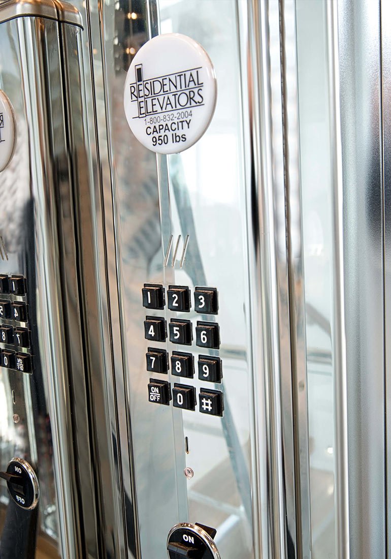 Home elevator keypad panel