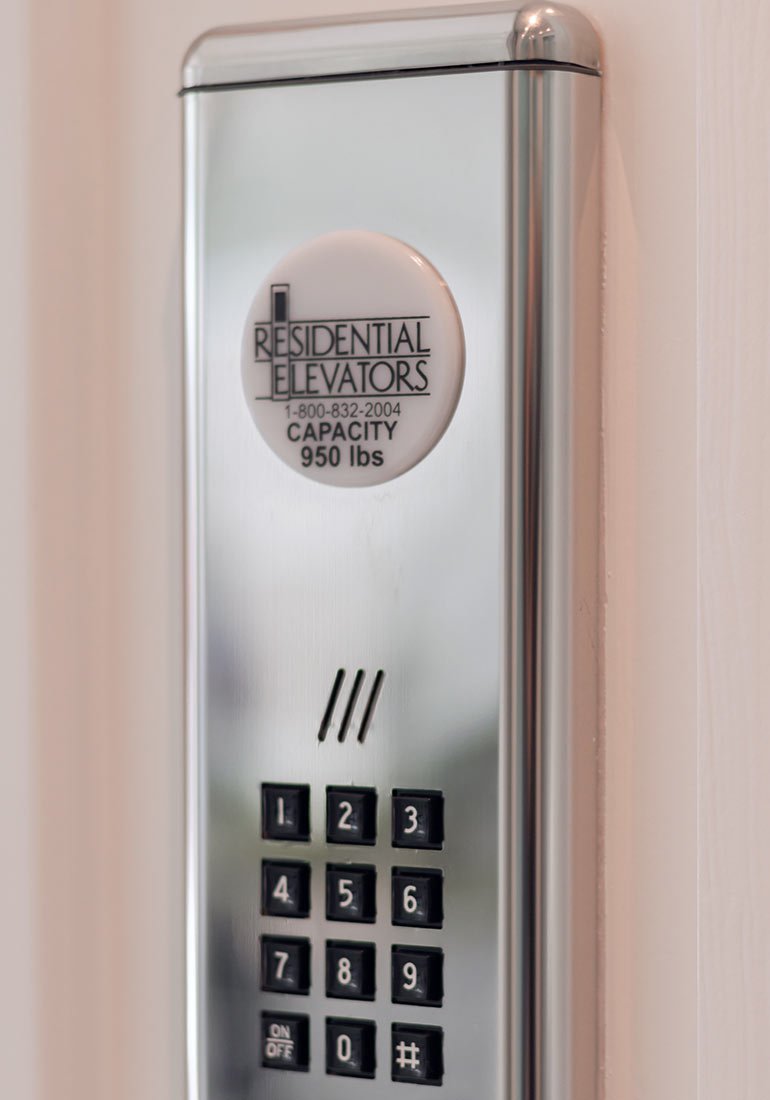Home elevator keypad panel