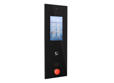 Glass elevator touchscreen